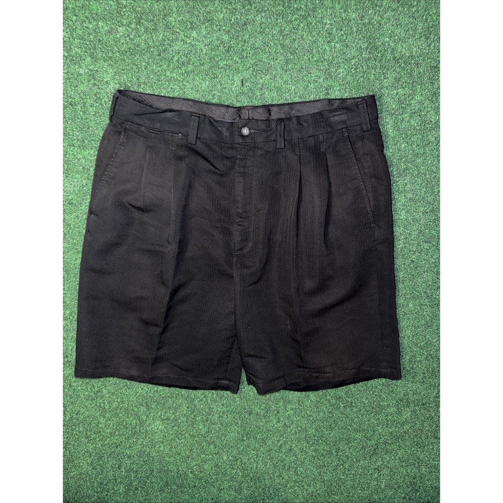 Callaway Black Pleated Golf Shorts Mens Size 38 Black 9" Inseam M25